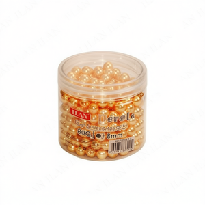 Perle di Ilatone 8mm 80g Colore Oro per Creazioni di Abbigliamento - Product Image 1