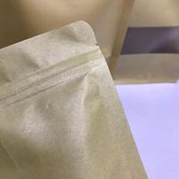 Sac Doypack Biodégradable en Papier Kraft et BOPP, Imprimé Flexo avec Fenêtre, pour Café, Nouilles, Gelée, Huile d'Olive - Vente Chaude