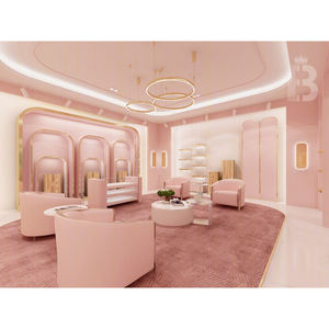 Espositore per borsa e scarpe <span class=keywords><strong>rosa</strong></span> progettato su misura per negozio al dettaglio espositori personalizzati unici - Product Image 3