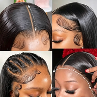 Mavis Precision 250 Density Remy Burmese Hair for Lace Full Lace Wig Baby Hair Pre Plucked Transparent Lace Glueless Kit-All