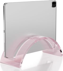 แท่นวางโน้ตบุ๊คแบบมองไม่เห็นอะคริลิคสีชมพูสีดำดีไซน์ทันสมัยสำหรับ MacBook ทั้งหมด - Product Image 1