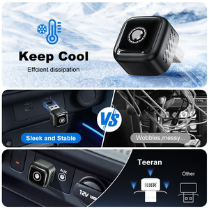 Mini Design Smart Control Knop Plug-and-Play Connect 2-in-1 CarPlay Dongle Bedraad naar Draadloos CarPlay Android Auto Adapter - Product Image 6