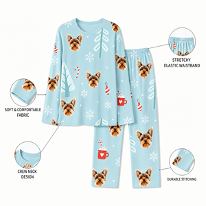 <span class=keywords><strong>Pijamas</strong></span> Personalizadas con Fotos, Impresión Completa Divertida y Única, Regalo DIY para Parejas y Amigos, Dropshipping - Product Image 5
