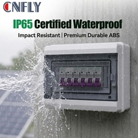 Boîtier de Combinaison Extérieur Étanche IP65 CNFLY Electric HA HT 8 Voies pour Panneaux Solaires Photovoltaïques avec Disjoncteur MCB