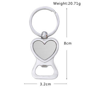 RENHUI Caravana Cerveza Pintura Abrelatas Aluminio Aleación de zinc Amor Llavero Abrebotellas de metal personalizado Llaveros - Product Image 3