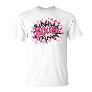 Camiseta Promocional con Burbuja de Voz de Explosión de Cómic Boom Bang Pow - Product Image 1