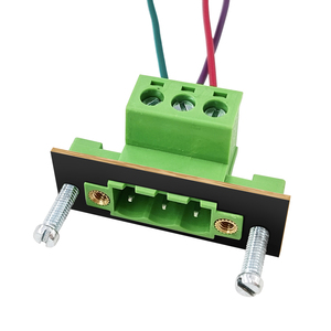 5.08mm Pitch Double Flange Through-Wall Header - Solderless In-Line <b>Terminal</b> Block - Product Image 1