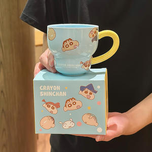 Zuo Mu Crayon Shinchan Ceramic Mug With Spoon Heat Resistant For Kids And Girls Gift Spring 2025 - Product Image 3