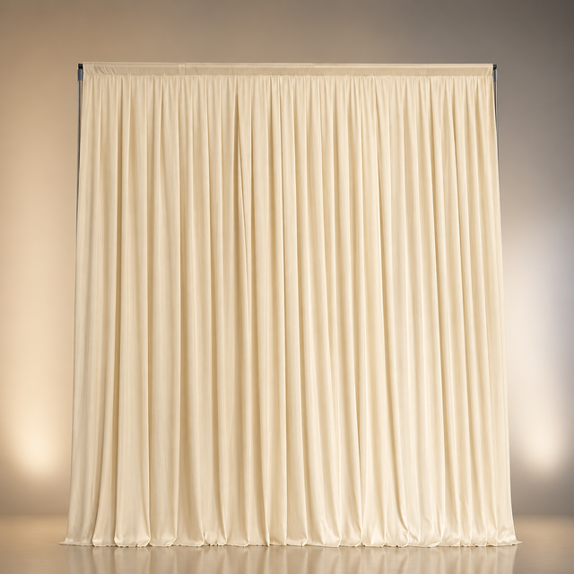 Wedding Backdrop Drapery Matte Milk Silk Stretch Polyester Fabric Stage Festive Underlay Curtain Korean-Style Decoration