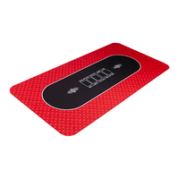 Tapis de jeu de poker élégant et imperméable en caoutchouc naturel, personnalisable, avec coussinets de jeu découpés, recyclables et non toxiques