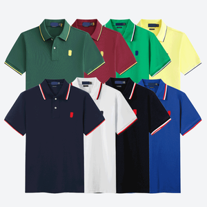 Camiseta Polo <span class=keywords><strong>Ralph</strong></span> <span class=keywords><strong>Lauren</strong></span> de Lujo para <span class=keywords><strong>Hombre</strong></span>, de Algodón, de Manga Corta, Bordada, Informal, de Verano - Product Image 1