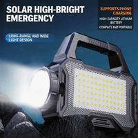 Lampe d'urgence extérieure multifonctionnelle ultra-lumineuse anti-explosion solaire, batterie rechargeable grande capacité