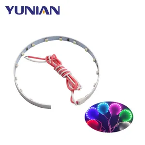Bộ Đèn Pha Ô Tô 2.5 Inch Vòng Quầng Sáng Đèn LED Chạy Ban Ngày Ô Tô Mắt Quỷ Đèn LED DRL Chiếu Sáng <span class=keywords><strong>360</strong></span> Độ - Product Image 1