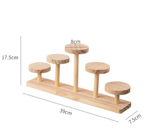 Support de plantes en bois de pin, <span class=keywords><strong>porte</strong></span>-pot de fleurs pour l'intérieur, l'extérieur, le balcon, le jardin - Product Image 4