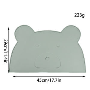 Ventes d'usine taille personnalisée tapis pour animaux de compagnie en silicone antidérapant écologique motif respectueux des chiens et tapis de chat durable - Product Image 3