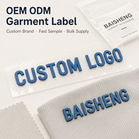 Fabricant de étiquettes de col en gros, marque privée, avec services OEM ODM pour sweats à capuche, étiquettes de col textiles lourdes, lavables, en caoutchouc souple 3D en relief
