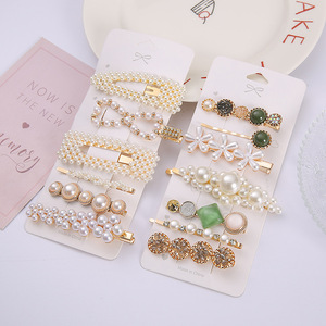 Ensemble d'épingles à cheveux de 39 styles pour femmes et filles Accessoires pour cheveux Ensemble de pinces à cheveux en perles et strass Barrettes épingle à cheveux - Product Image 1