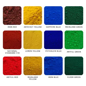Venta al por mayor de todo tipo de óxido de hierro de color utilizado en la pintura de construcción de baldosas de color