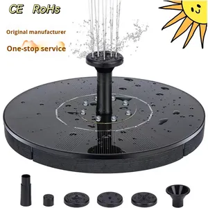 Pompe de fontaine à éclairage LED solaire combiné pour extérieur, indice de protection IP65, fonction de gradation, jardin, <span class=keywords><strong>piscine</strong></span>, cour, bassin à poissons, paysage - Product Image 6