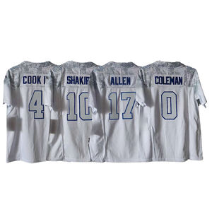 Camisetas de Fútbol Americano al por Mayor para Mujer, Cosidas, con el Número 73 Dawkins, 17 Allen, 10 <span class=keywords><strong>Shakir</strong></span>, 4 Cook III, 0 Coleman, Camisetas de Malla de los Buffalo - Product Image 4