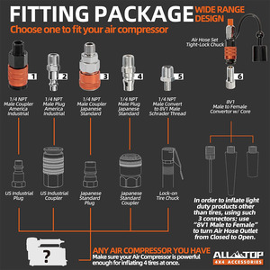 Sistema de aire 4WD Medidor de presión de neumáticos todoterreno Kit de manguera rápida Sistema de desinflado de 4 neumáticos - Product Image 6