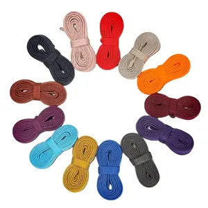 Lacet plat personnalisé pour baskets 40 options de couleur 8mm largeur longueur gamme 50-200cm lacet de chaussure personnalisable