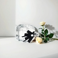 Fabricant de boîte de parfum plate transparente de forme unique emballage vide flacon de parfum vaporisateur de luxe 30ml 50ml 100ml