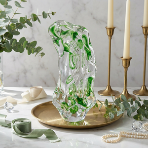 <span class=keywords><strong>D</strong></span>écorations de table en cristal translucide Art <span class=keywords><strong>D</strong></span>éco, fabriquées à la main avec des motifs sculptés pour la <span class=keywords><strong>d</strong></span>écoration de mariage et de Bar Mitzvah - Product Image 1