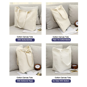 Đồng Bằng Bán Buôn Nhà Máy Tùy Chỉnh Chất Lượng Cao Thiết Kế Nhiệm Vụ Nặng Nề Tote Túi Cao Cấp Bông Vải Tote Túi Với In Logo - Product Image 4