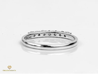 Bague de promesse unique en argent sterling 925, or massif 10K 14K 18K, diamant de laboratoire taille ronde de qualité supérieure, alliance de mariage, bague fine