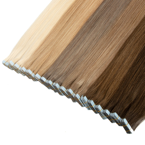 Extensions de <span class=keywords><strong>cheveux</strong></span> naturels Remy double épaisseur à bandes adhésives 100 % <span class=keywords><strong>cheveux</strong></span> humains couleur cuivre en gros - Product Image 1