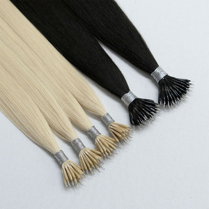 Extensiones de Cabello con Punta Nano Luxsea, 100% Cabello Humano Remy Virgen, Cutícula Alineada, Doble Trama, Venta al Por Mayor para Salones de Belleza - Product Image 1