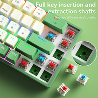 BOW, recién llegado, 68 teclas, Teclado mecánico para juegos con cable, hotswap ABS, accesorios de computadora para Windows, portátil, PC, Mac
