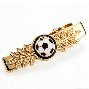 Pince à cravate personnalisée en métal plaqué or avec design en émail dur 3D en relief - Cadeau de fiançailles, de mariage et d'anniversaire pour homme - Product Image 2