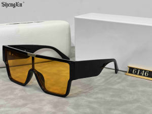 แว่นกันแดดแฟชั่น6146สำหรับผู้ชายแว่นกันแดดพลาสติกย้อนยุคทรงสี่เหลี่ยมดีไซน์หรูหรา - Product Image 6