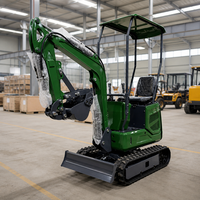 Mini-excavatrice Kubota de 1,2 tonne, micro-excavatrice homologuée EPA, excavatrice compacte sur chenilles, Euro 5, petite pelle pour travaux de jardinage et agricoles