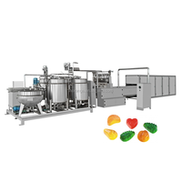 Ligne de production de machines à fabriquer des bonbons gélifiés en gélatine et pectine commerciaux à vendre