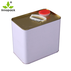 Secchio in Latta Quadrato da <span class=keywords><strong>3</strong></span> <span class=keywords><strong>Litri</strong></span> per Olio, Contenitore in Metallo per Vernice Trasparente, Produttore di Lattine - Product Image 4