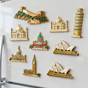 Aimants de réfrigérateur en métal avec design imprimé en usine, aimants de réfrigérateur personnalisés avec logo, aimants de réfrigérateur en métal 3D, aimants de réfrigérateur personnalisés - Product Image 3