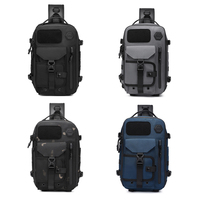 Ozuko 9737 Sac à bandoulière pour IPad Pro 11 pouces avec clavier, sac à dos léger résistant à l'eau pour voyage, travail, sport