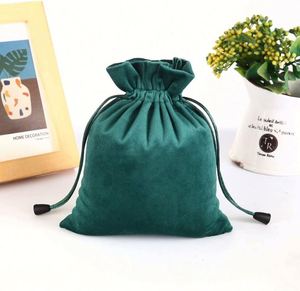 Hot Selling Cosmetics Perfume Festival <b>Wedding</b> <b>Gift</b> Packaging Draw Rope Various Colors Jewelry Velvet <b>Bag</b> - Product Image 6