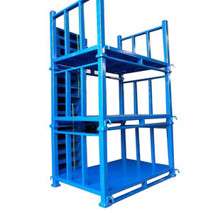 מתקן אחסון צמיגים נייד מפלדה מתקפל בהתאמה אישית, מדגם CASE CARTER, עם עמודי משטחים. - Product Image 5