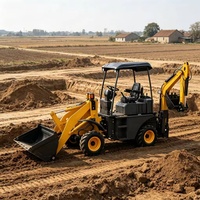 Mini-Baggerlader Kompakter Bagger Baumaschinen Hydraulisches Diesel-Erdbewegungsgerät für Landwirtschaft und Ingenieurwesen