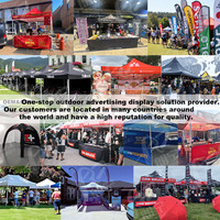 Tente de Stand Commerciale Personnalisée, Publicitaire Pleine Couleur, 10x10ft 10x20ft, Impression de Logo, Livraison Rapide, Économique, Sans MOQ