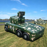 Véhicule de défense aérienne gonflable de simulation de char d'assaut pour exercices et démonstrations - Grande Vente
