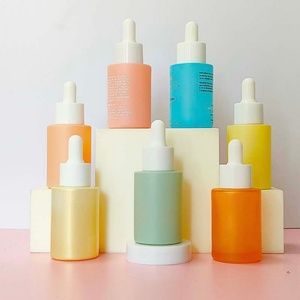 Luxury Colorful Glass Dropper <b>Bottle</b> 30ml 50ml Essential Oil Serum Glass <b>Bottle</b> Empty Cylinder Glass Dropper <b>Bottle</b> With <b>Box</b> - Product Image 6