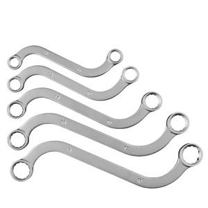 Jeu de clés à douille double à 12 points de type S, clé universelle à tête fixe pour réparation automobile et domestique, taille 10-19 mm, 5 pièces - Product Image 1