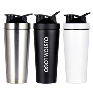 25oz Portable Fitness 500ml Double Wall Vacuum Metal Gym Bottle Protein <b>Shaker</b> <b>Cup</b> Sport Mixer With Custom logo - Product Image 5