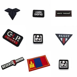 Competitive Price Sew-on Accessory Customized Brand logo Silicone Rubber Patch - Product Image 1