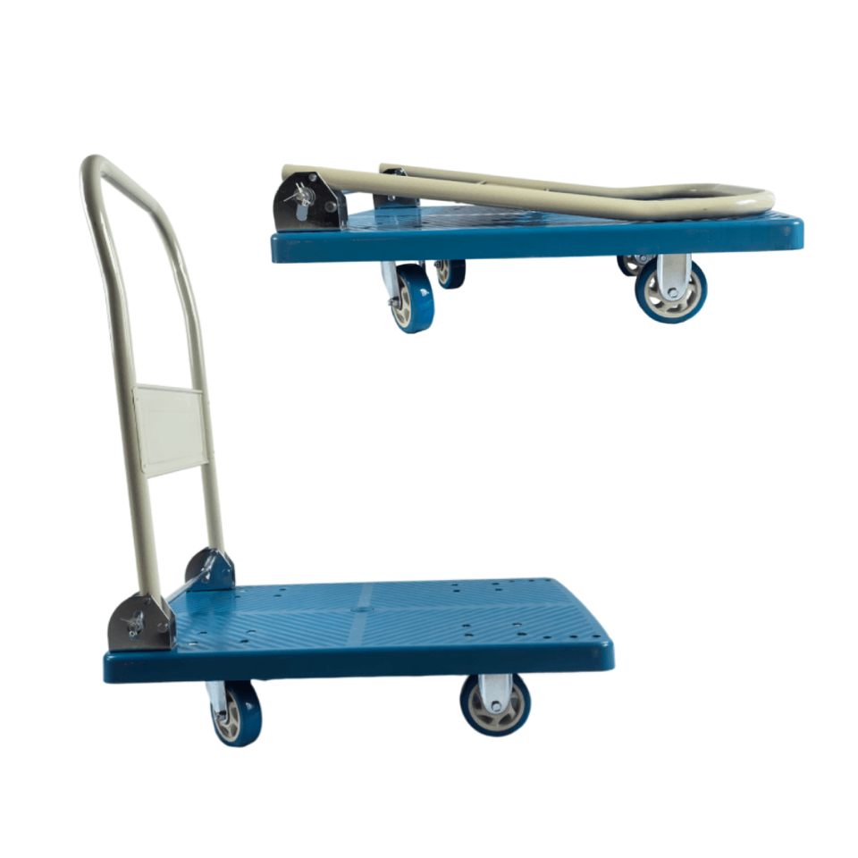 OEM Portable 250kg Capacity Four-Wheel Casters Folding Steel Plastic ...